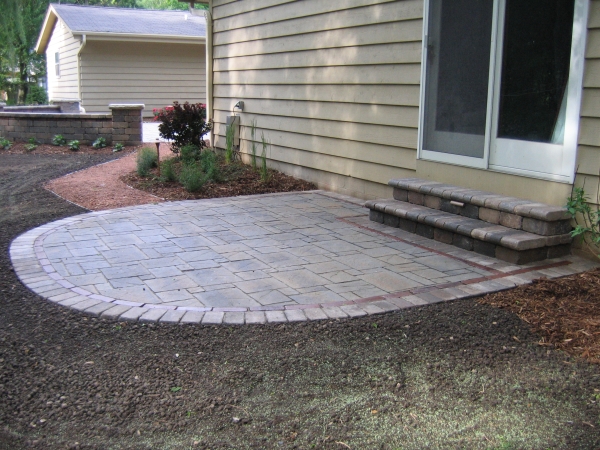 Brick Patio and Stairs Installation Mequon